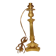 Bronze and brass candlestick, "Restoration" style, electrified as a lamp base.