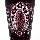 Purple crystal vase, Poland, 1960s