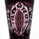 Purple crystal vase, Poland, 1960s