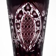 Vase en cristal violet, Pologne, années 1960
