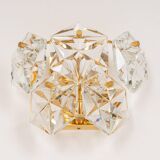 pair of crystal wall lights by Kinkeldey, Germany, 1970s.