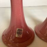 Pair of Scandinavian Asbo Stentøj Køge candlesticks