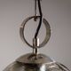 Murano glass pendant with chromed details