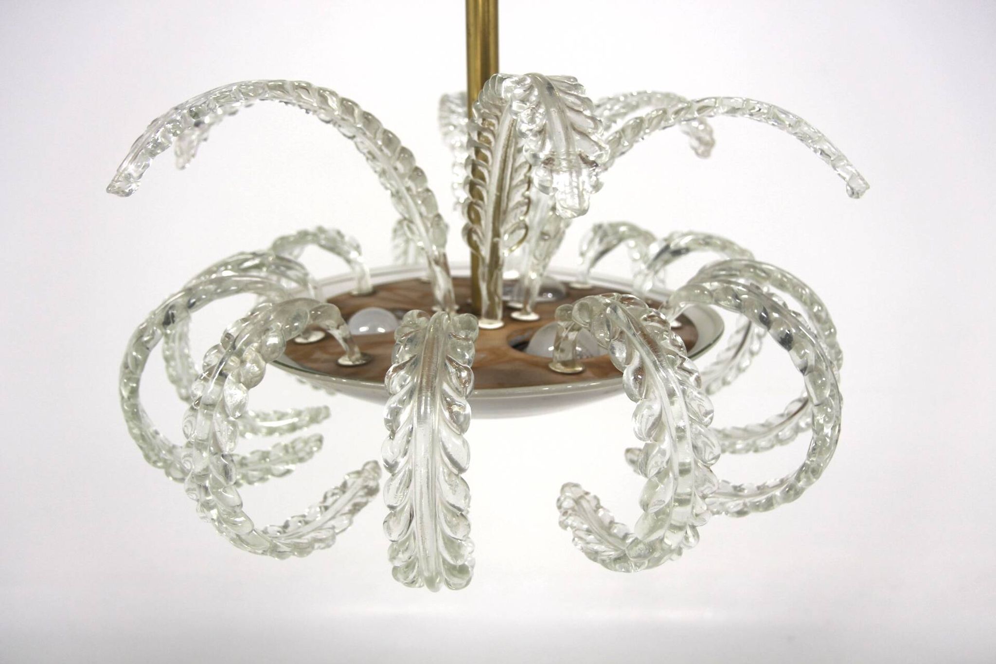 Carl Fagerlund pendant light for Orrefors, Sweden, 1950