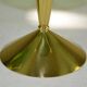 Pair of Brass & Green Glass Candleholders — Gunnar Ander for Ystad-Metall, Sweden, 1960s