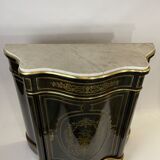 Meuble d'appui violonné Napoléon 3 en bois noirci
