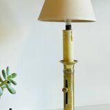 Vintage Solid Brass Candlestick Lamp
