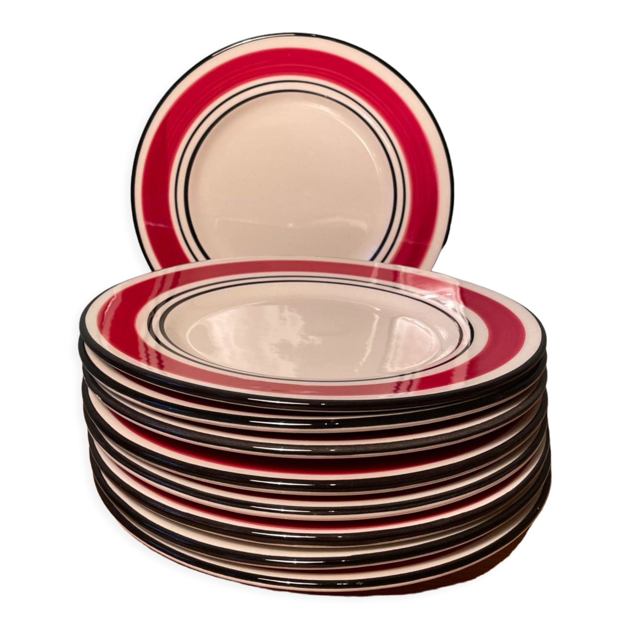 Set of 9 Granada dessert plates