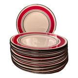 Set of 9 Granada dessert plates