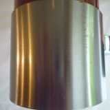 Suspension "Space Age" chrome metal and plexiglass 1970s