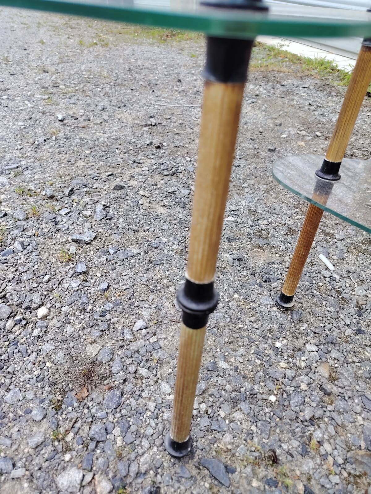 Removable shelving unit, glass and vintage brass