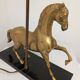 Table lamp Horse in gilded brass