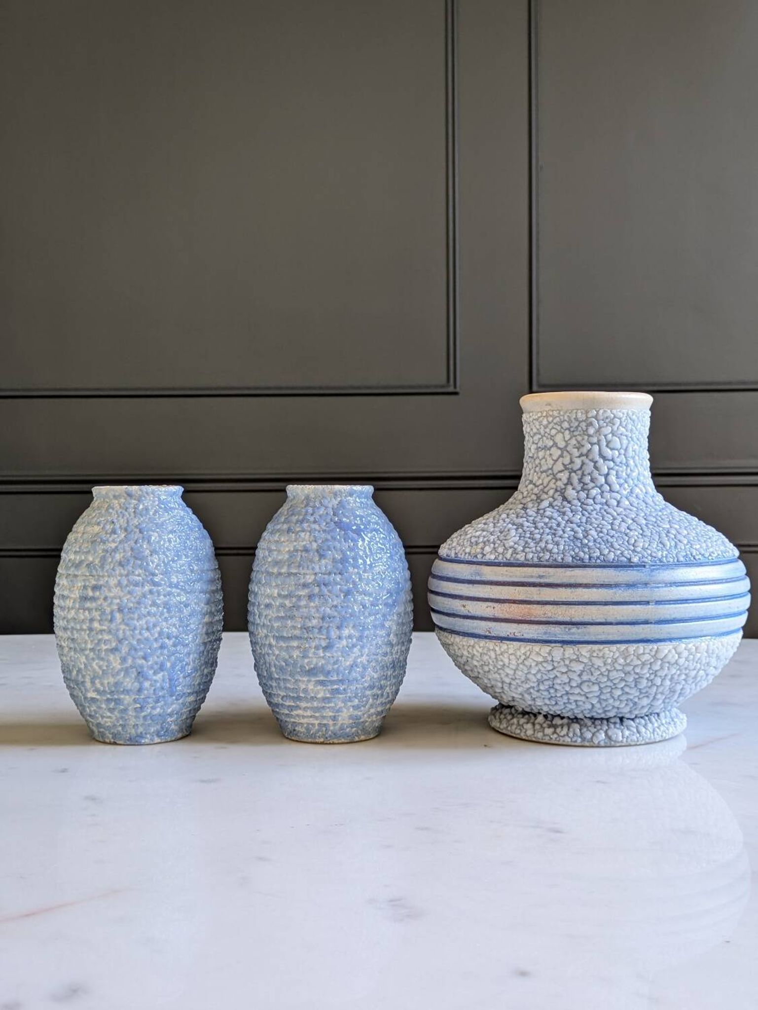 Trio de vases Art Déco ODYV