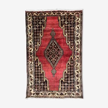 Ancient Persian mazlaghan carpet 126x198 cm