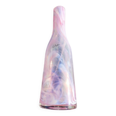 Vase rose en verre soufflé La Rochère