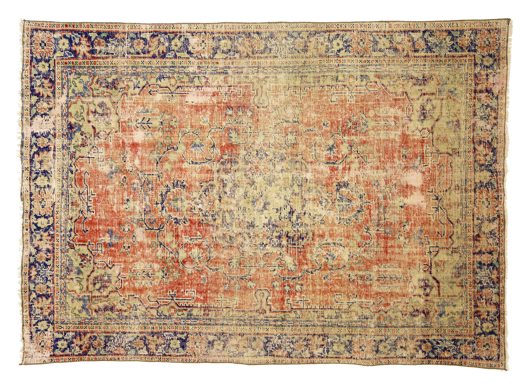 Tapis vintage Anatolien fait main 232 cm x 161 cm