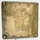 Embossed metal vase by alfred daguet, 1900 art nouveau period