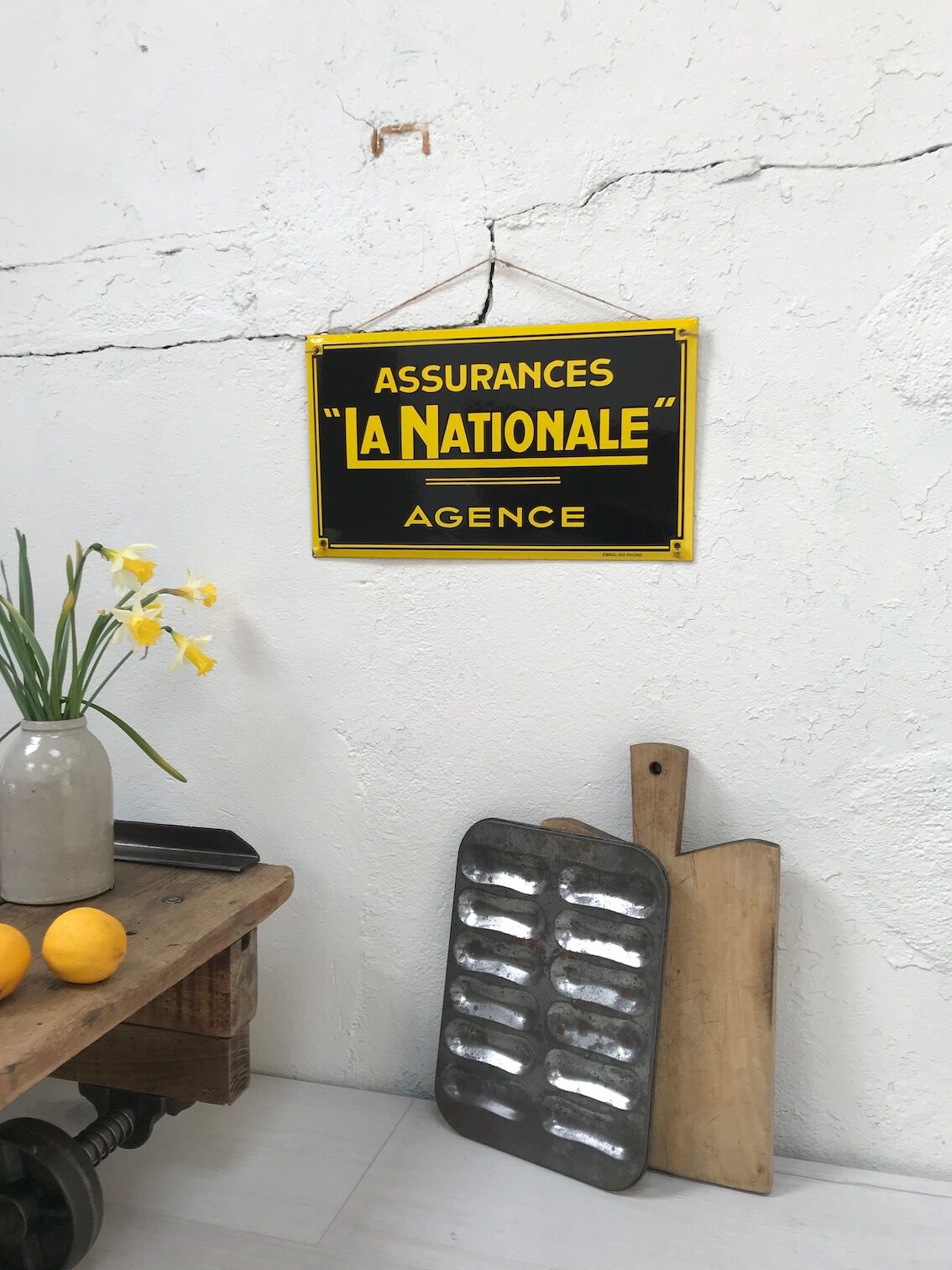 La national enamel plate