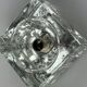 60s 70s Wall Lamp Ice Glass Cube Wall Sconce by Müller & Zimmer Germany