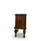 art deco walnut serpentine nightstands, 1920s