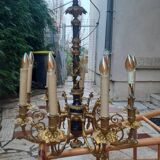 Lustre en bronze 9 lumières