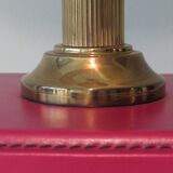 Table lamp with a leather base 1960-1970