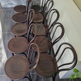 Series of 10 bistro chairs