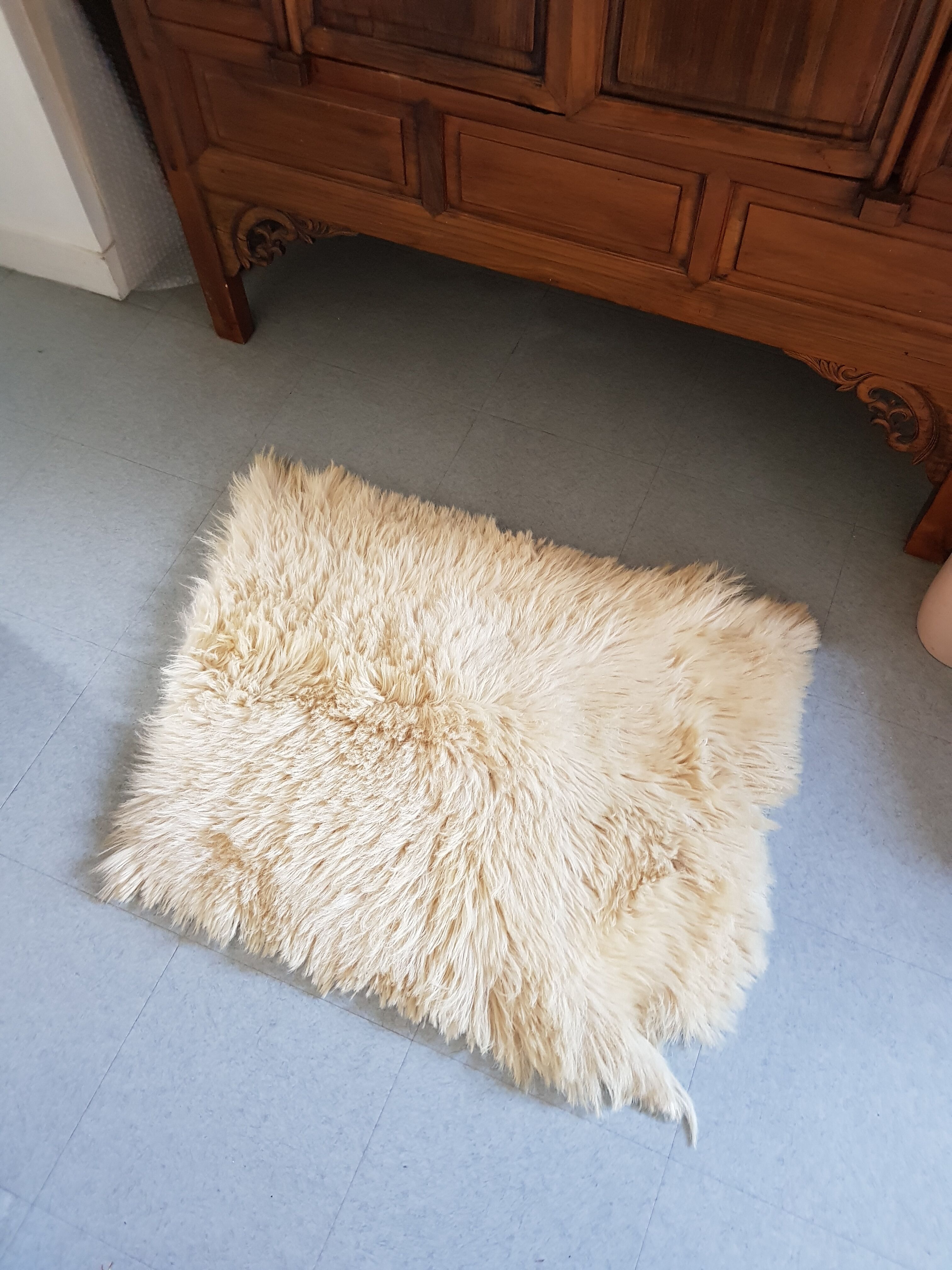 Natural sheepskin