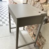 Old renovated ash gray lectern