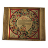 Jouet ancien en bois, Jeu de Dames et Jeu de l'oie années 1950
