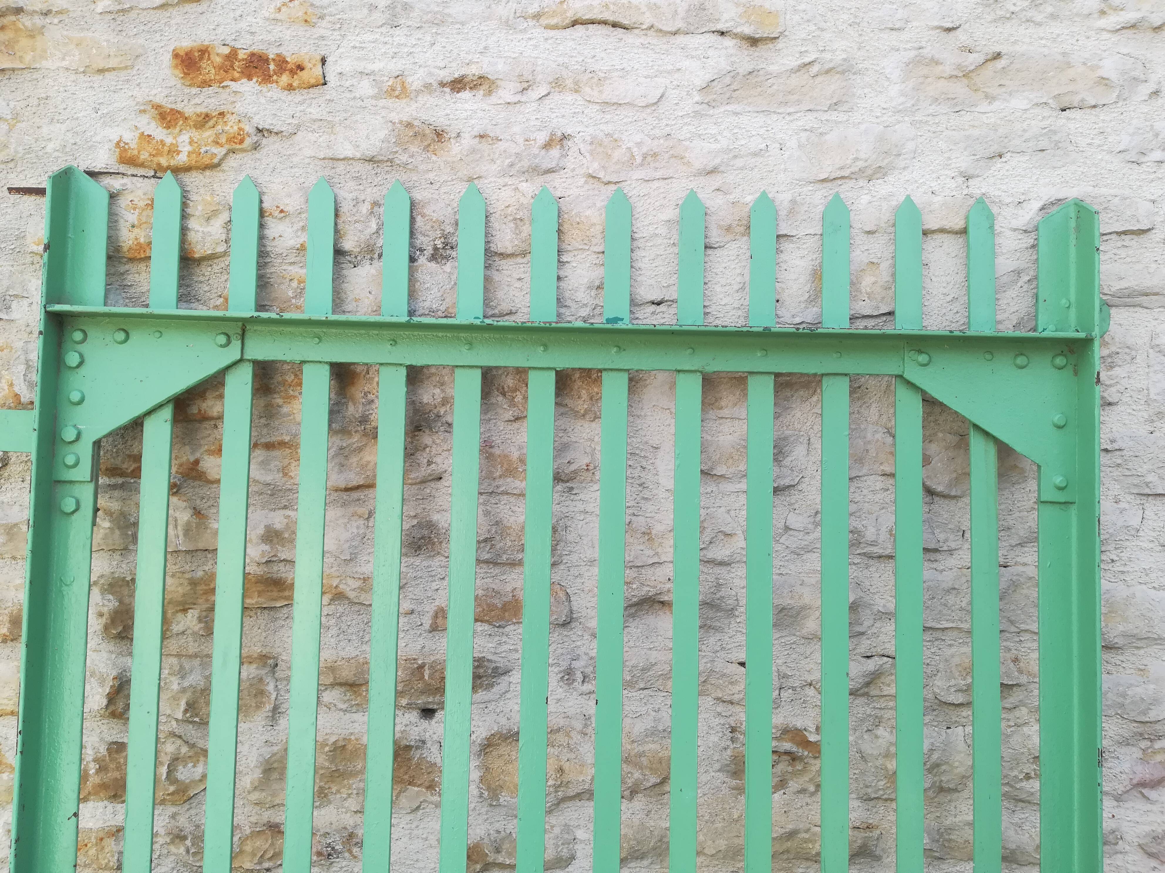 Plain riveted iron gate