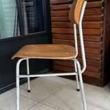Old vintage adult school chair