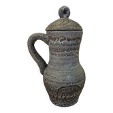 Rare pitcher / jug with lid - Agnès Escala (Vallauris 1960)