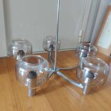 Pendant lamp, the vintage ustre 70's delmas