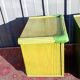 Pair of rattan bedside tables