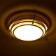 Italian Brass Flush Mount ceiling lamp 1970s