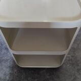 . Side table with two interlocking boxes made of ABS plastic "Componibili Quadrati", model 1967