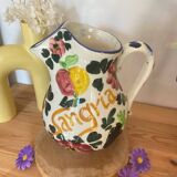 Vintage Hand Painted Ceramic Sangria Jug/Pot