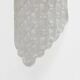 Pair of Clear Murano Glass Wall Sconces with Textured Relief