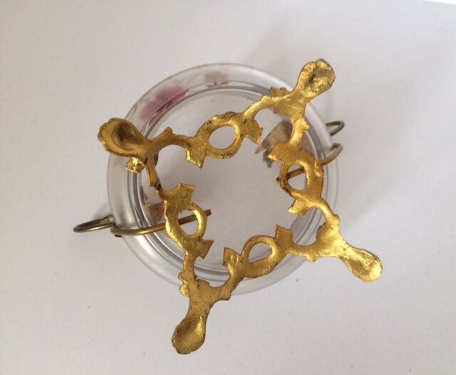 Art Nouveau enamelled glass cup