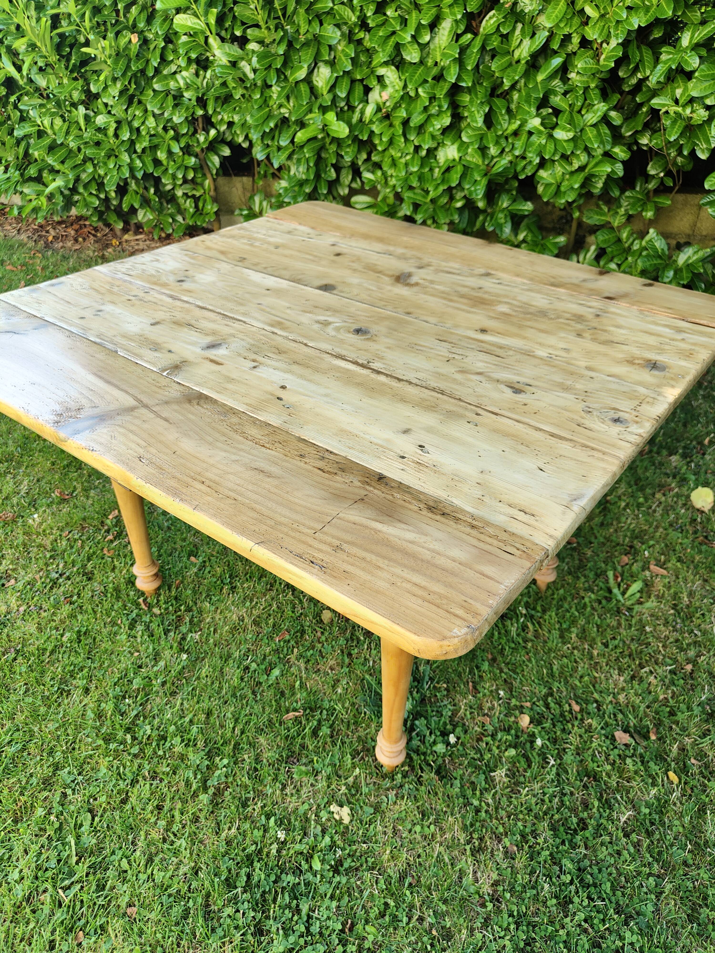 Wooden drop-leaf table
