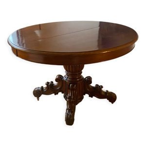 Table en bois de merisier - rallonges
