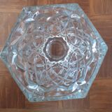 Vase ancien à facettes en verre