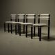Set of 4 dining chairs model 6800 by Kurt Thut for Dietiker, 1980s