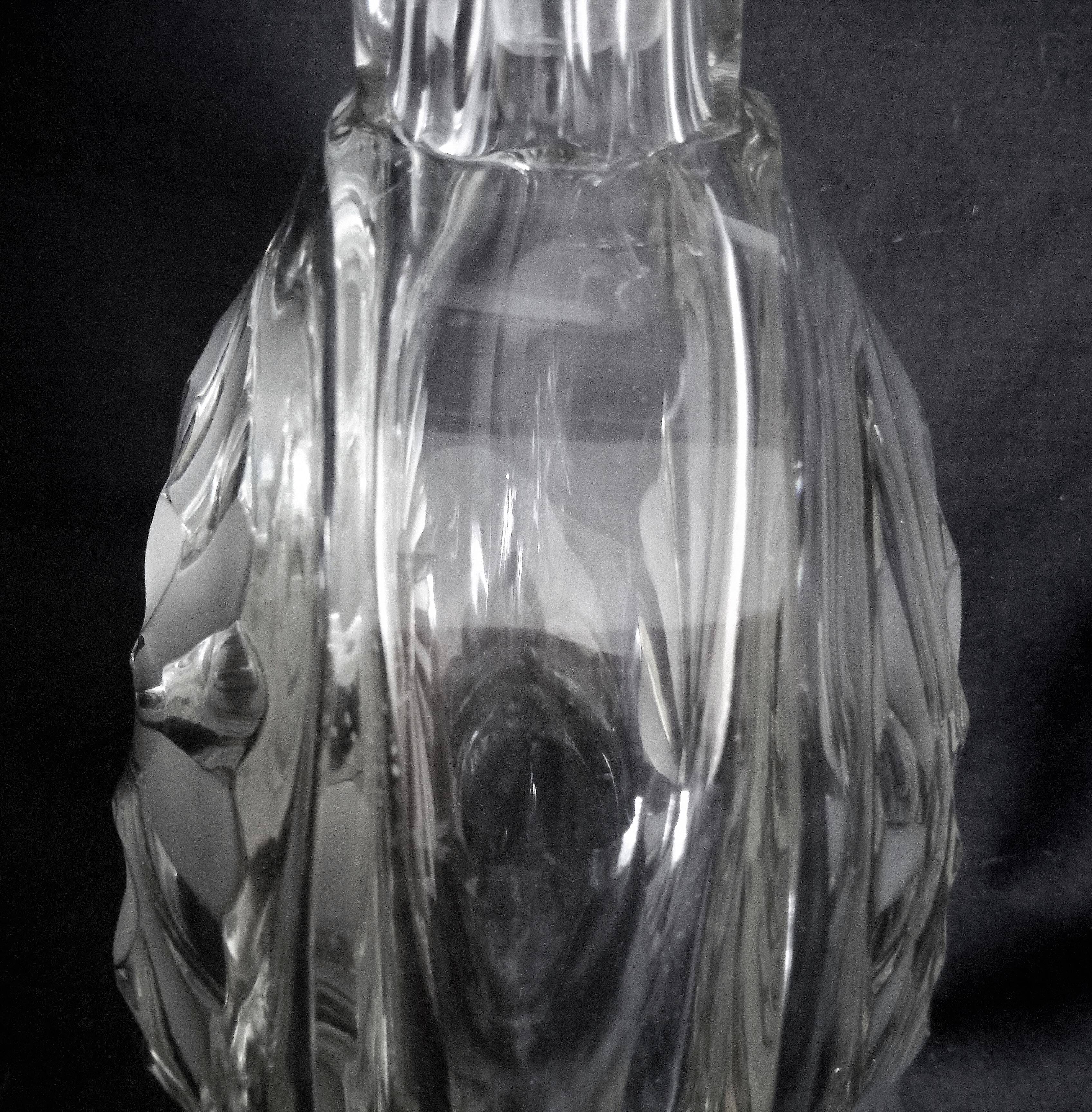Large Art Deco crystal spirit decanter