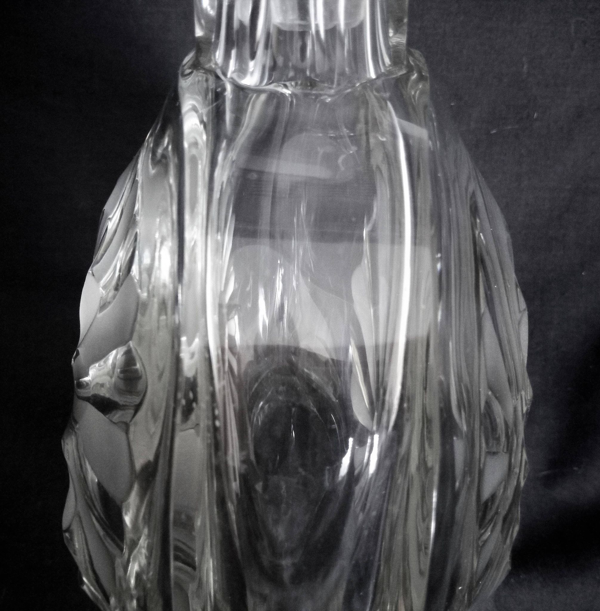 Large Art Deco crystal spirit decanter