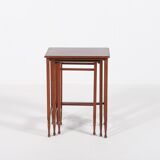 Swedish nesting side tables by Nordiska Kompaniet, 1950