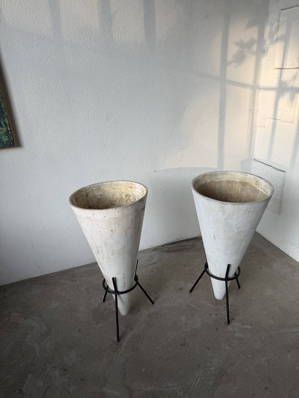 Willy Guhl planter cones x2