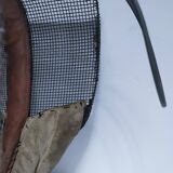 metal and leather fencing mask, early 20th century