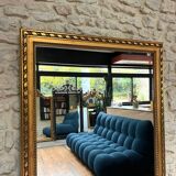 Antique mirror from the 18th century, 166/87.5 cm, copper leaf.